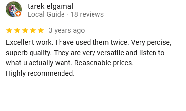 Google Review Tarek Elgamal